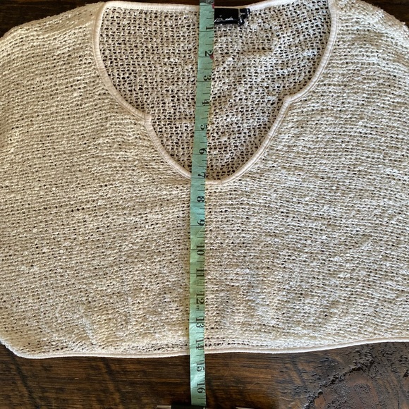 UO Out from Under double scoop neck slouchy loose knit crop sweater - Picture 9 of 11